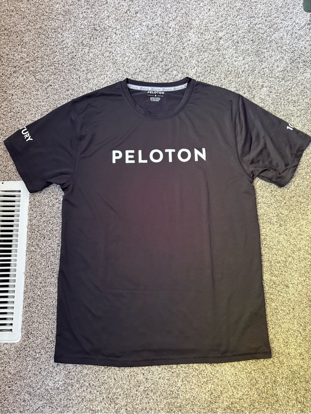 Peloton Black Short Sleeve Century Tee